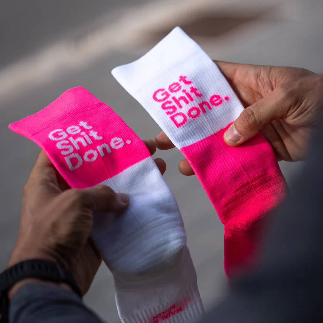 Носки для бега SPORCKS GET SHIT DONE, розовый